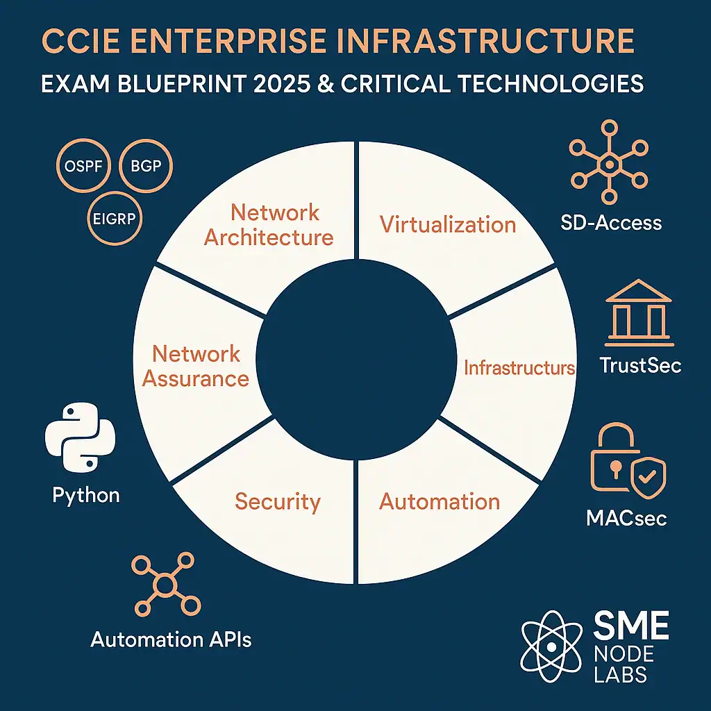 Advanced enterprise infrastructure solutions for network architecture, virtualization, security, automation, and trust security at SMENode Labs.